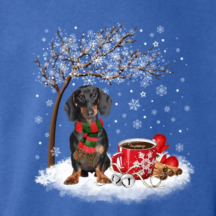 Dachshund Wiener Dog In The Snow Christmas Winter Xmas Tree Gift Toddler Hoodie