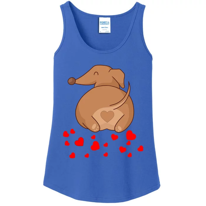 Dachshund Weenie Dog Lover Valentines Day Gift Cool Gift Ladies Essential Tank