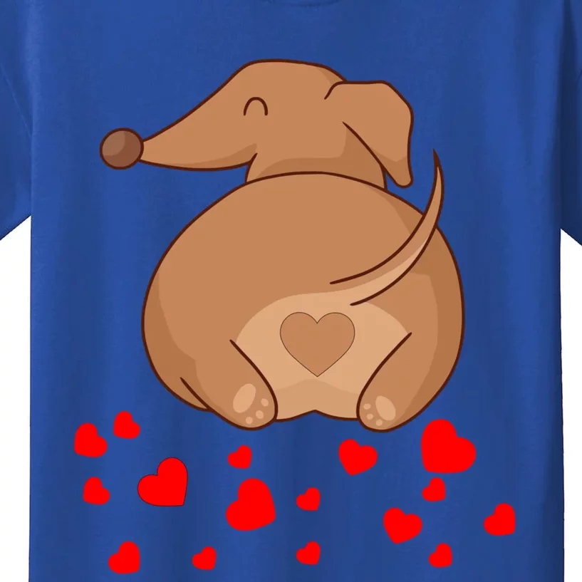 Dachshund Weenie Dog Lover Valentines Day Gift Cool Gift Kids T-Shirt