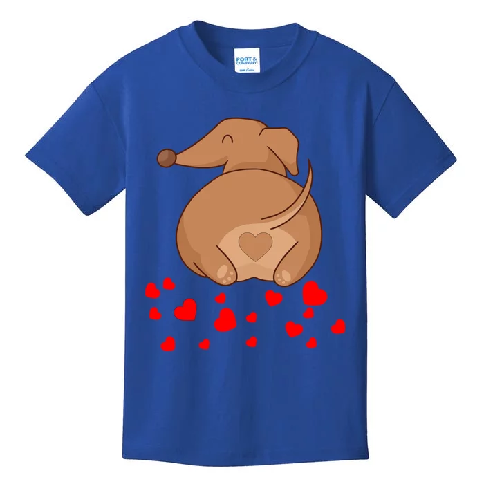 Dachshund Weenie Dog Lover Valentines Day Gift Cool Gift Kids T-Shirt