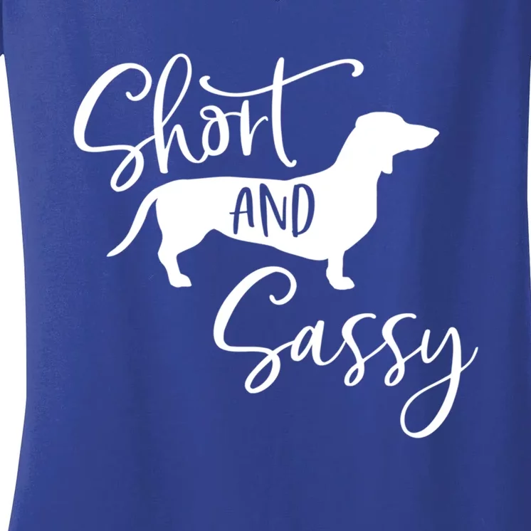 Dachshund Wiener Dog Great Gift Women's V-Neck T-Shirt