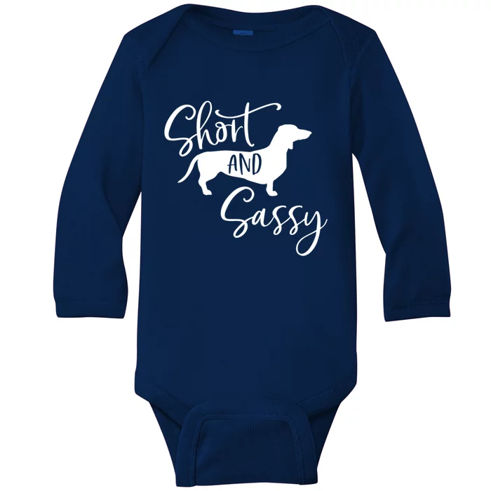 Dachshund Wiener Dog Great Gift Baby Long Sleeve Bodysuit