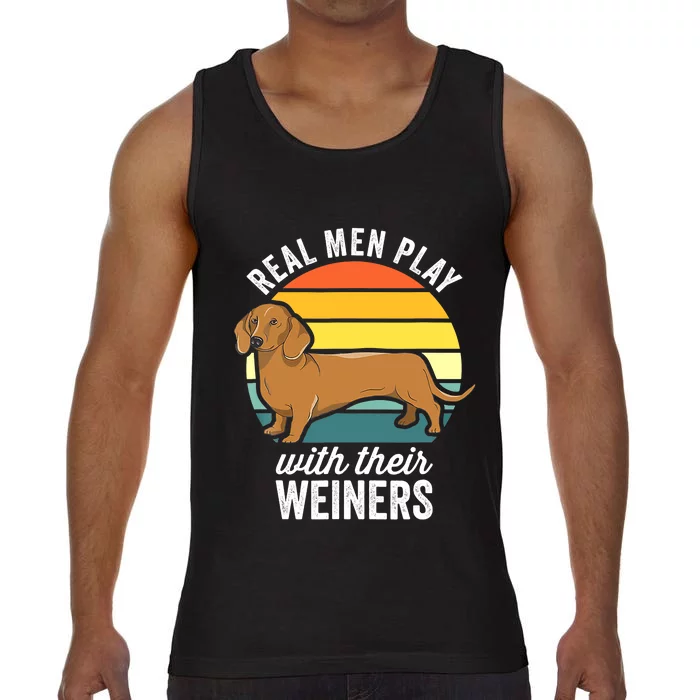 Dachshund Weiner Dog Real Play With Their Weiners Comfort Colors® Tank Top