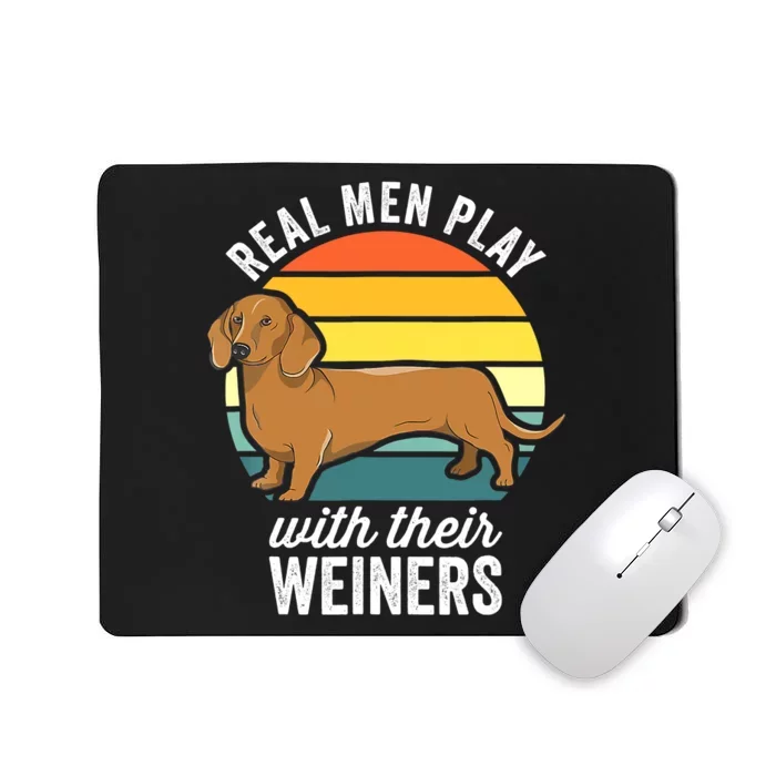 Dachshund Weiner Dog Real Play With Their Weiners Mousepad