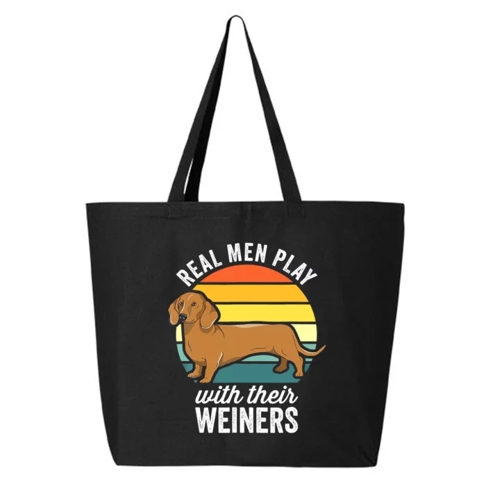 Dachshund Weiner Dog Real Play With Their Weiners 25L Jumbo Tote