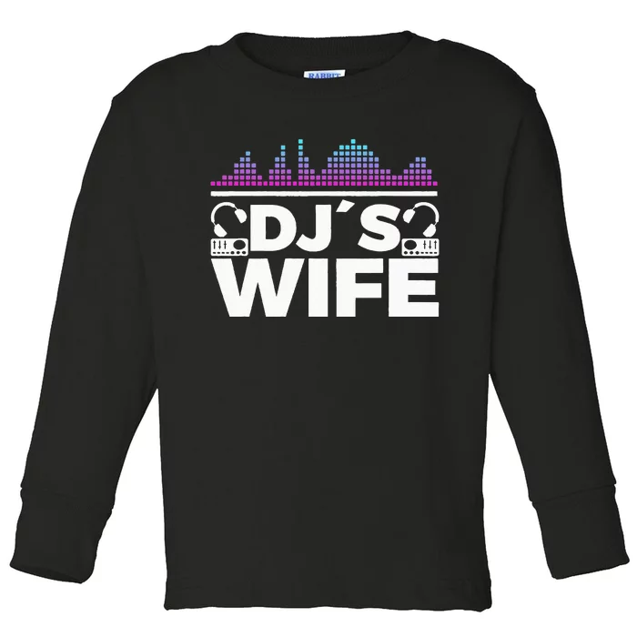 DJs Woman Discjockey Toddler Long Sleeve Shirt