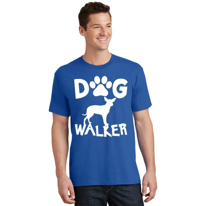 Dog Walker Dog And Paw Print Cute Gift T-Shirt