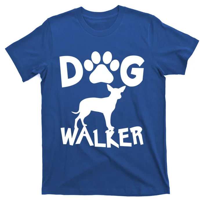 Dog Walker Dog And Paw Print Cute Gift T-Shirt