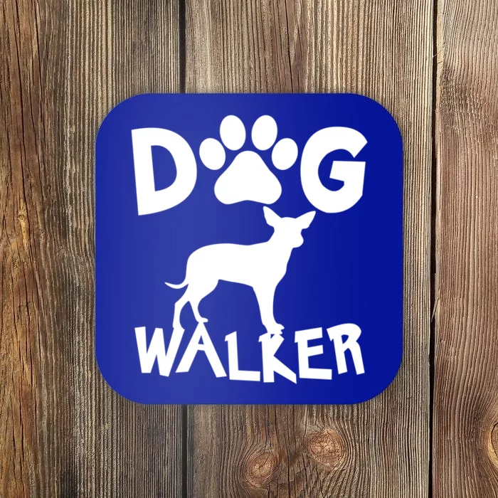 Dog Walker Dog And Paw Print Cute Gift Coaster