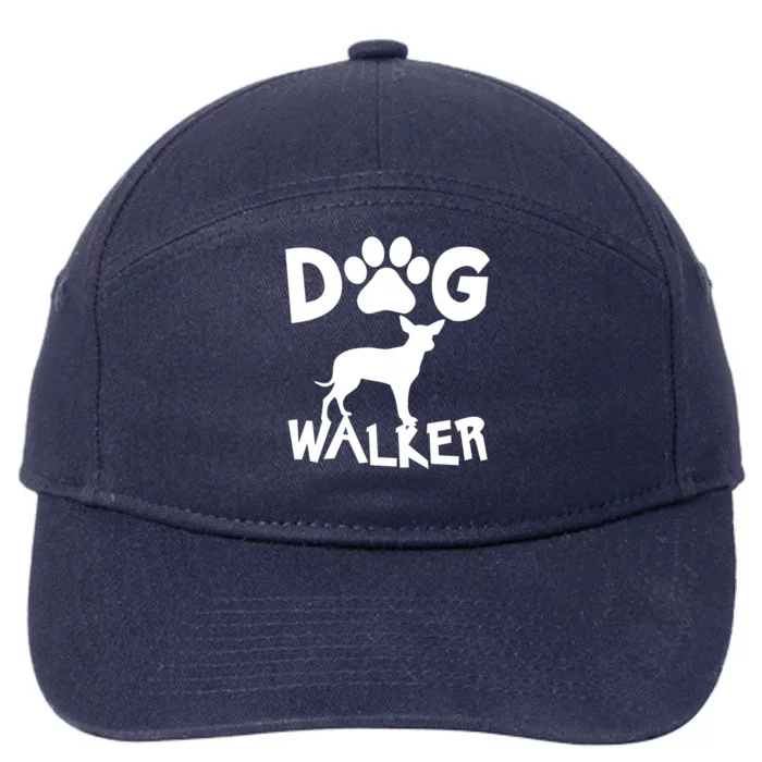 Dog Walker Dog And Paw Print Cute Gift 7-Panel Snapback Hat