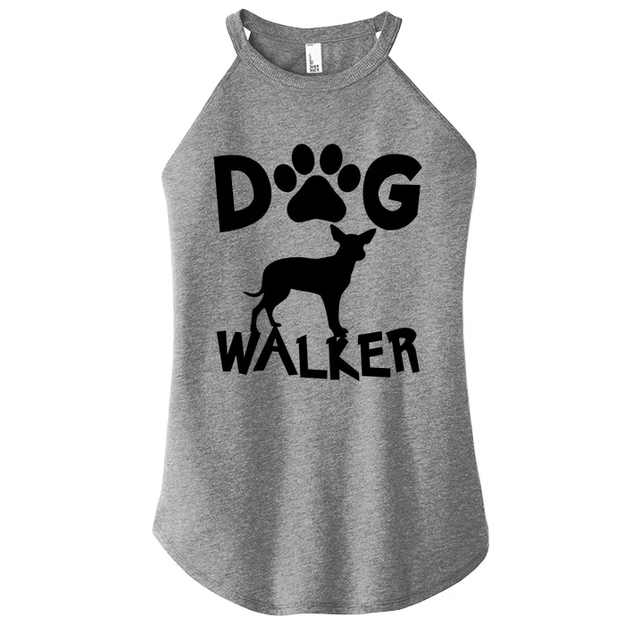 Dog Walker Dog And Paw Print Cute Gift Women’s Perfect Tri Rocker Tank