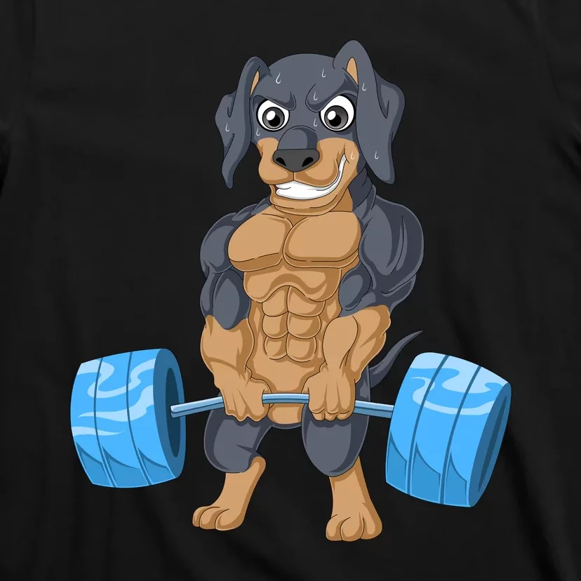 Dachshund Weightlifting T-Shirt