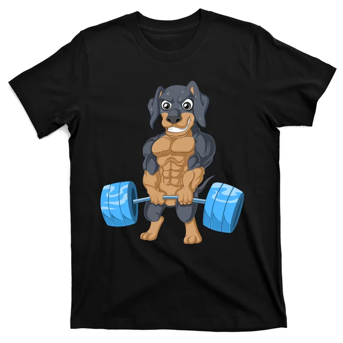 Dachshund Weightlifting T-Shirt