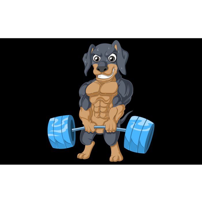 Dachshund Weightlifting Bumper Sticker