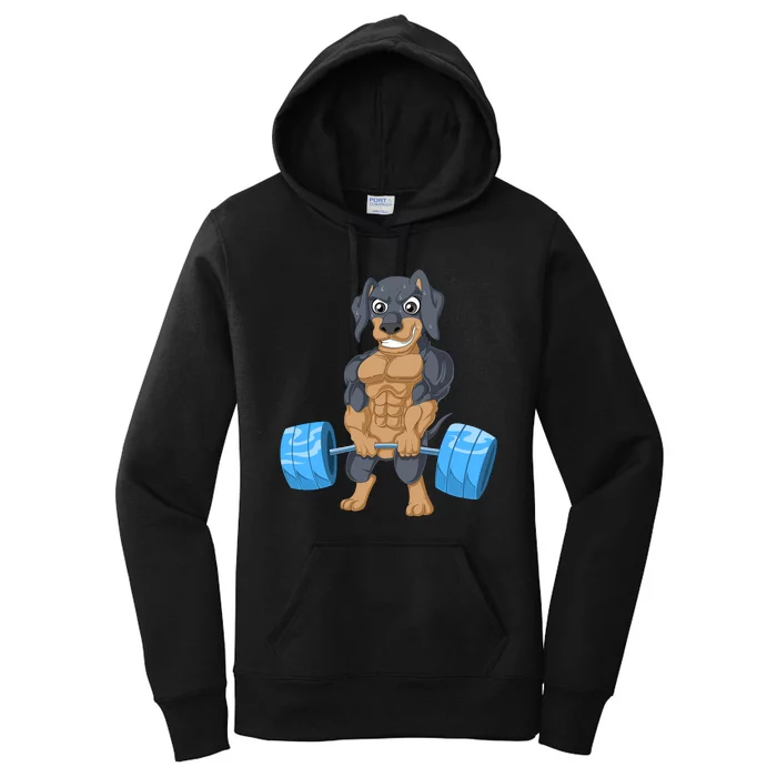 Dachshund Weightlifting Women's Pullover Hoodie