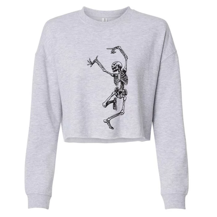 Dance With Death Cropped Pullover Crew