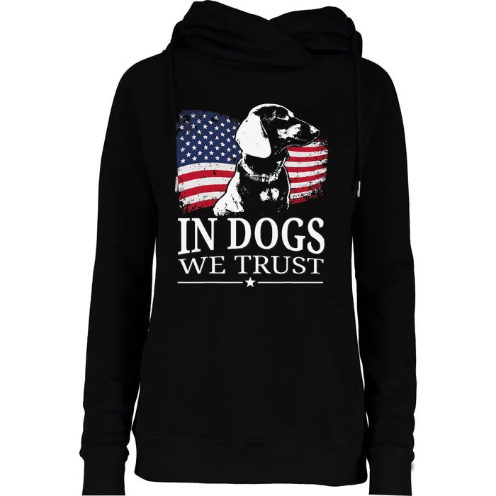 Dachshund Wiener Dog Breed Womens Funnel Neck Pullover Hood