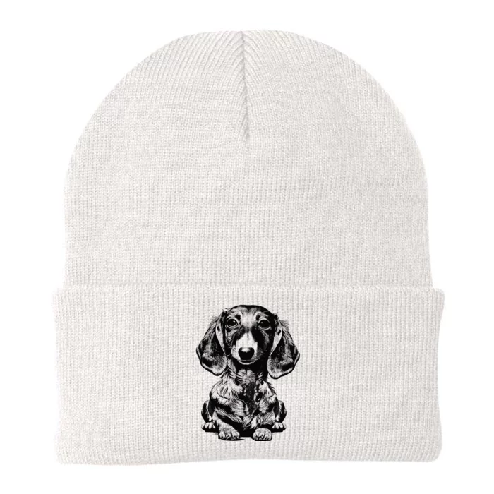 Dachshund Wiener Dog Puppy Doxie Mom Knit Cap Winter Beanie