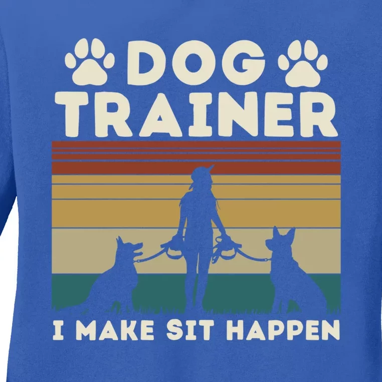 Dog Whisperers Dog Trainer Meaningful Gift Ladies Long Sleeve Shirt