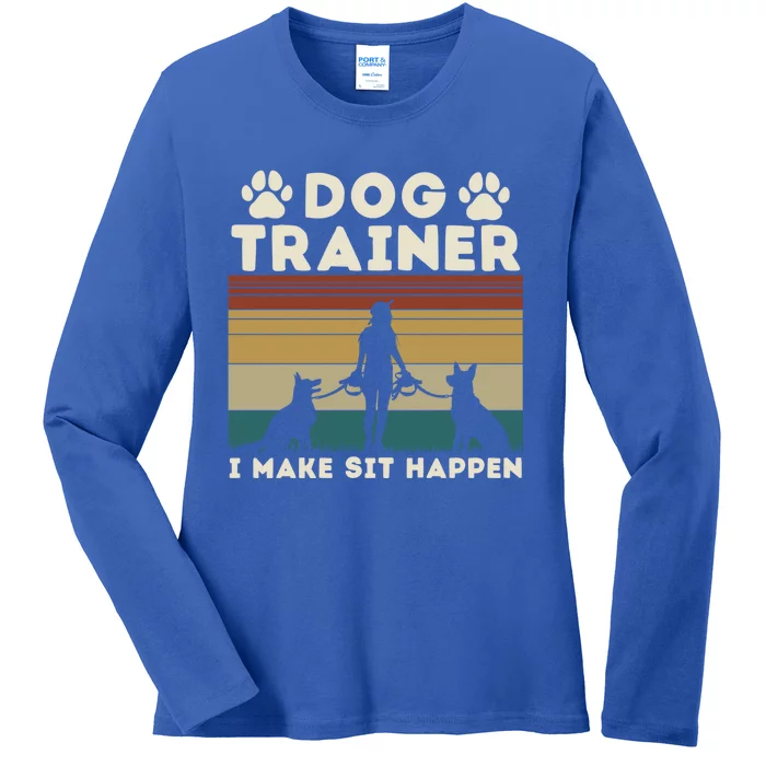 Dog Whisperers Dog Trainer Meaningful Gift Ladies Long Sleeve Shirt