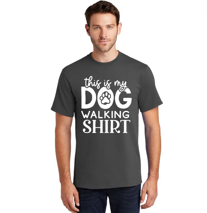 Dog Walking Tall T-Shirt