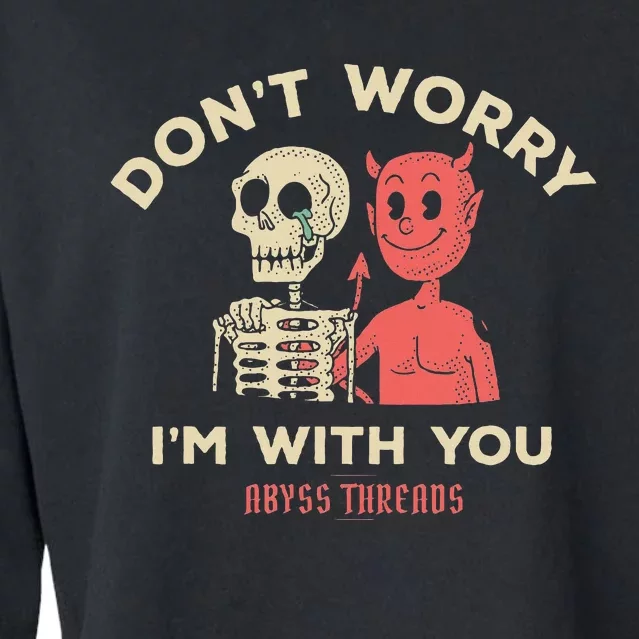 Dont Worry Cropped Pullover Crew