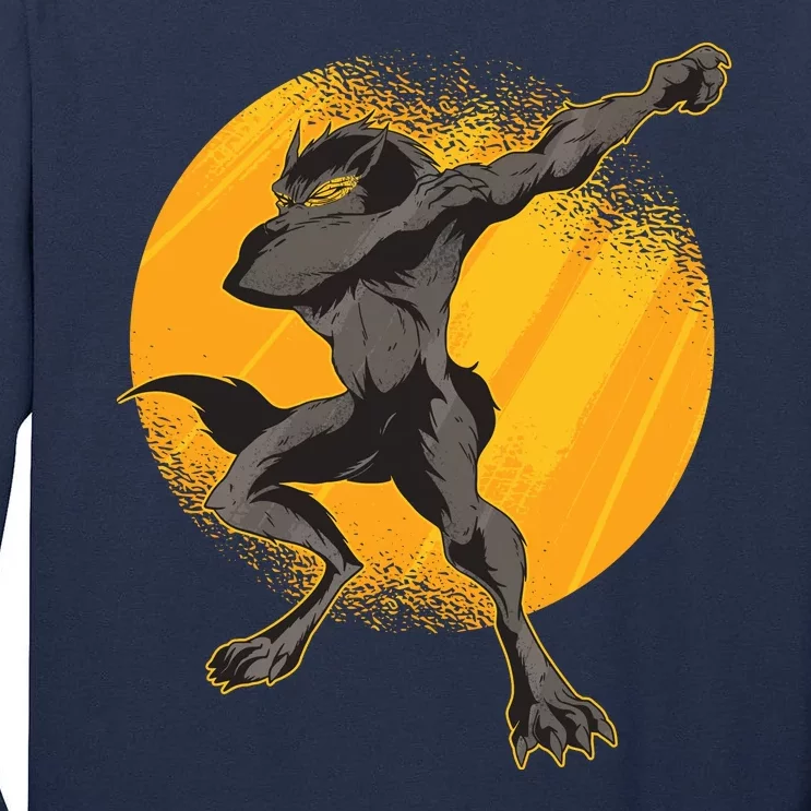 Dabbing Werewolf Tall Long Sleeve T-Shirt