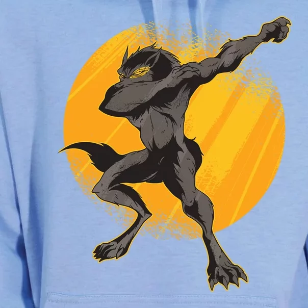 Dabbing Werewolf Unisex Surf Hoodie