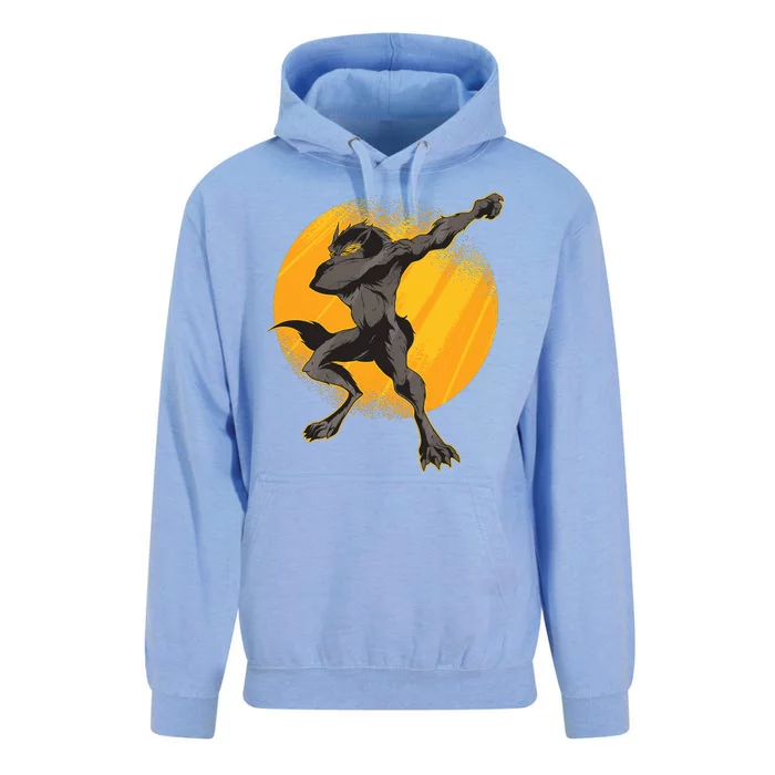 Dabbing Werewolf Unisex Surf Hoodie