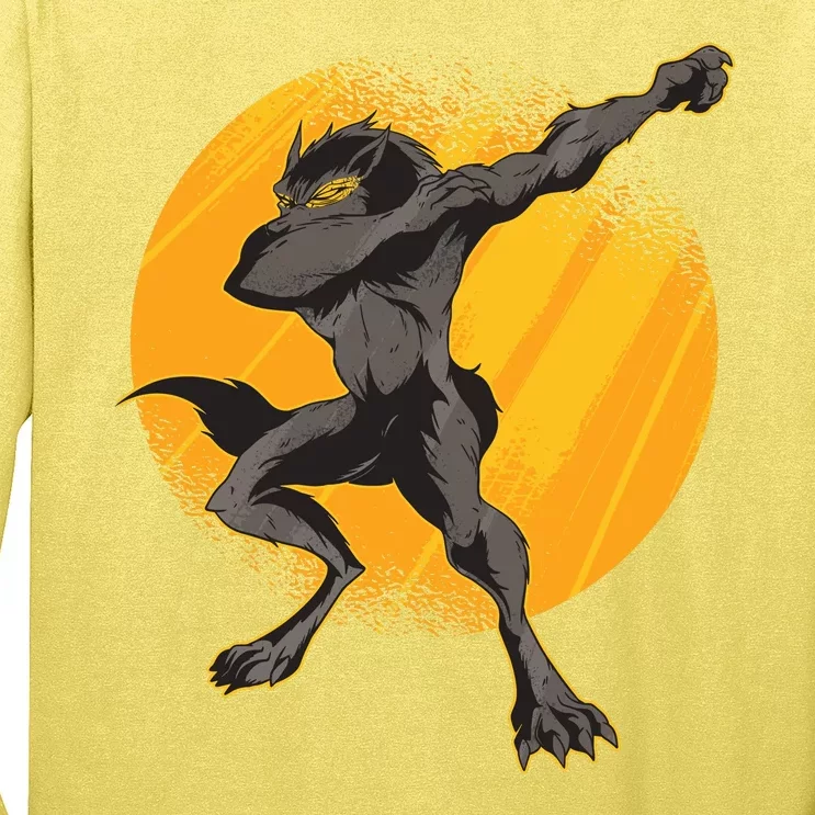 Dabbing Werewolf Long Sleeve Shirt