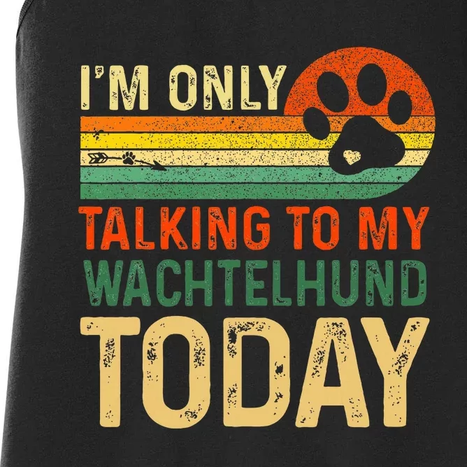 Deutscher Wachtelhund Dog Daddy New Dog Breed Owner Lovers Women's Racerback Tank