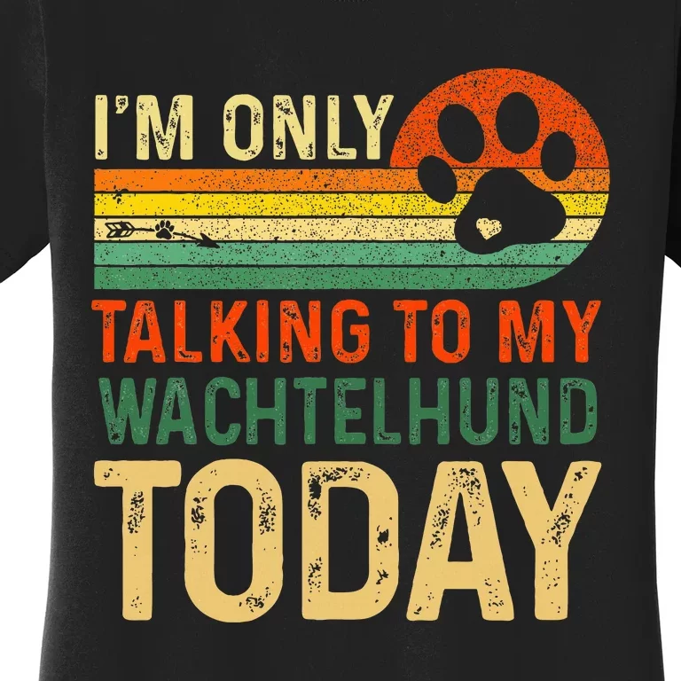 Deutscher Wachtelhund Dog Daddy New Dog Breed Owner Lovers Women's T-Shirt