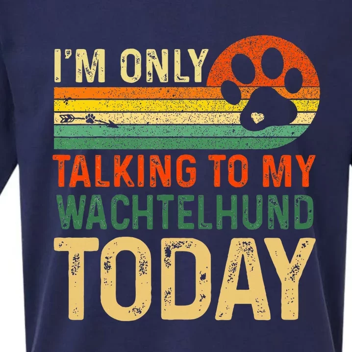 Deutscher Wachtelhund Dog Daddy New Dog Breed Owner Lovers Sueded Cloud Jersey T-Shirt