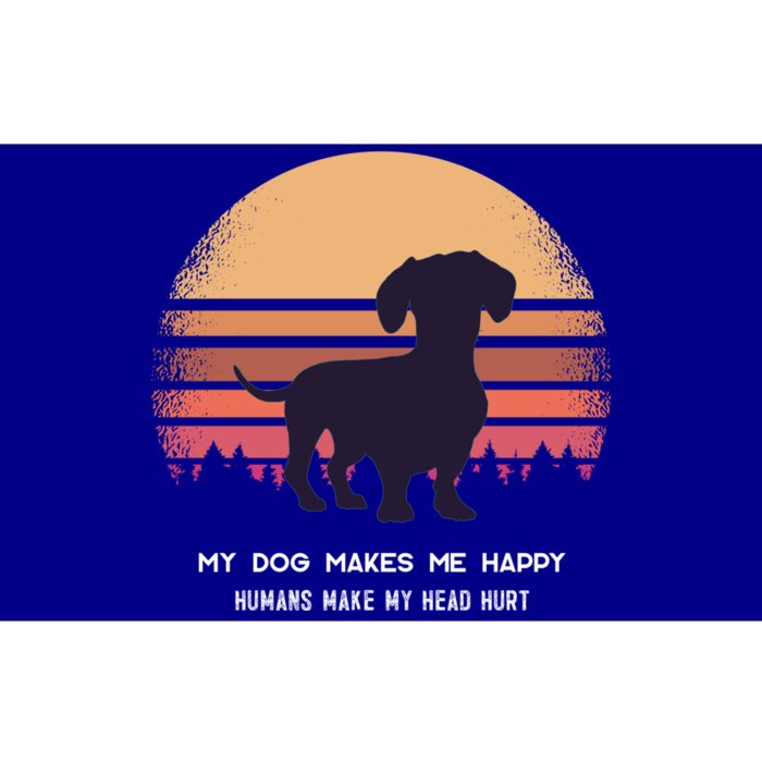 Dachshund Wiener Doxen Dog Retro Gift Bumper Sticker