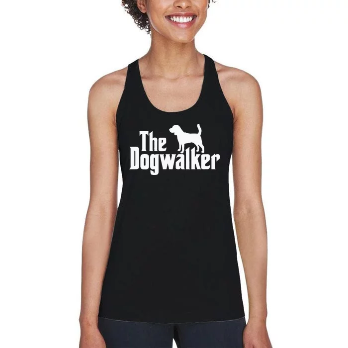 Dog Walker Dog Lover The Dogwalker Professional Dog Walkers Women's Racerback Tank