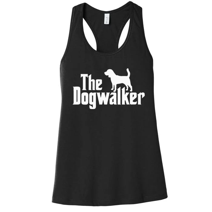 Dog Walker Dog Lover The Dogwalker Professional Dog Walkers Women's Racerback Tank