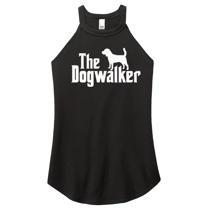 Dog Walker Dog Lover The Dogwalker Professional Dog Walkers Women’s Perfect Tri Rocker Tank