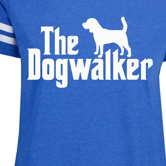 Dog Walker Dog Lover The Dogwalker Professional Dog Walkers Enza Ladies Jersey Football T-Shirt