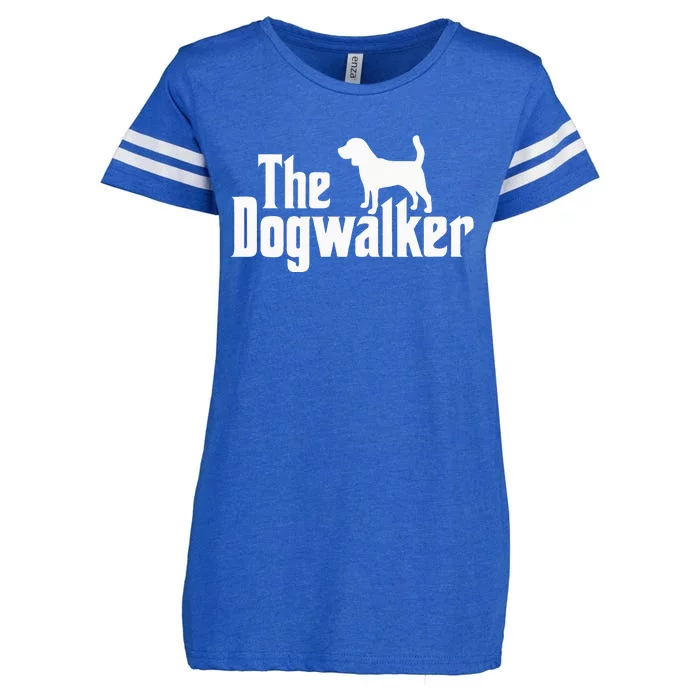 Dog Walker Dog Lover The Dogwalker Professional Dog Walkers Enza Ladies Jersey Football T-Shirt