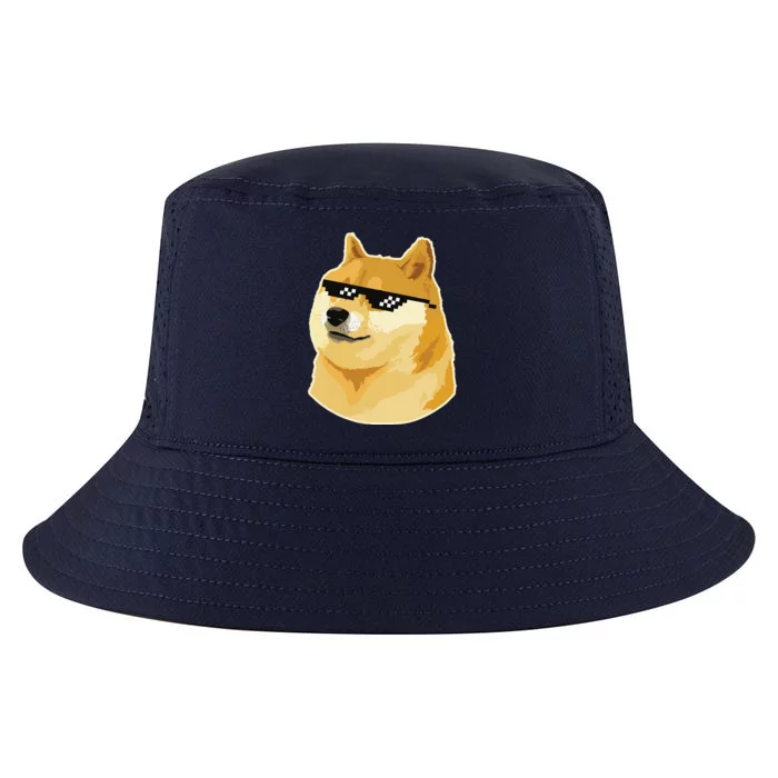 Doge With Deal With It Glasses Cool Comfort Performance Bucket Hat