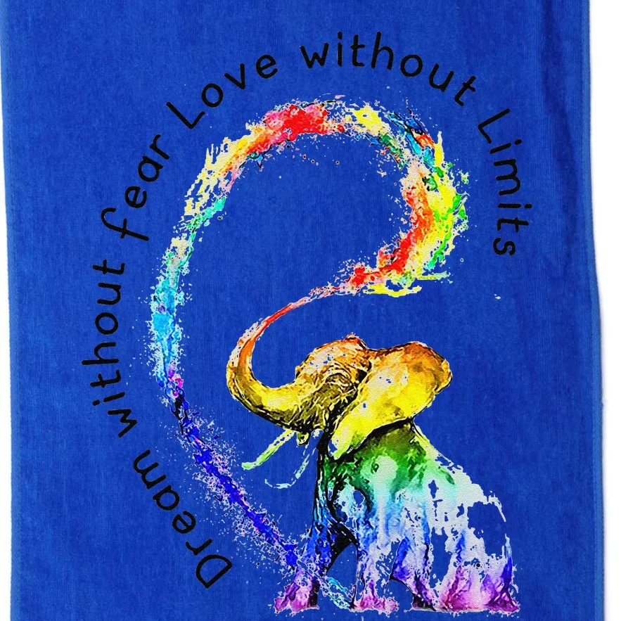 Dream Without Fear Love Without Limits Elephant Lgbt Platinum Collection Golf Towel