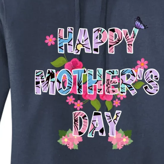 Day With Floral Mom Mommy Grandma Women's Pullover Hoodie