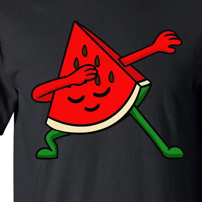 Dabbing Watermelon Fruitarian Lover Summer Fruit Slice Seeds Tall T-Shirt