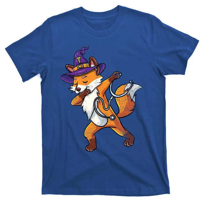 Dabbing Witch Fox Nurse Vintage Meaningful Gift T-Shirt