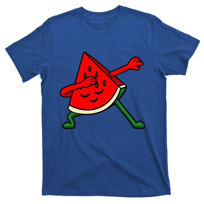 Dabbing Watermelon Fruitarian Lover Summer Fruit Slice Seeds Gift T-Shirt