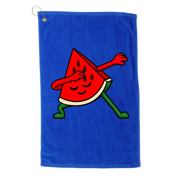 Dabbing Watermelon Fruitarian Lover Summer Fruit Slice Seeds Gift Platinum Collection Golf Towel