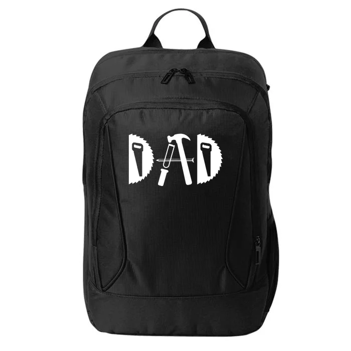 Dad Woodworking Funny Woodworker Handyman Carpenter City Backpack