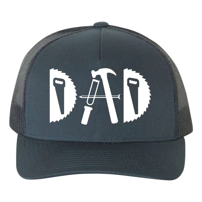 Dad Woodworking Funny Woodworker Handyman Carpenter Yupoong Adult 5-Panel Trucker Hat