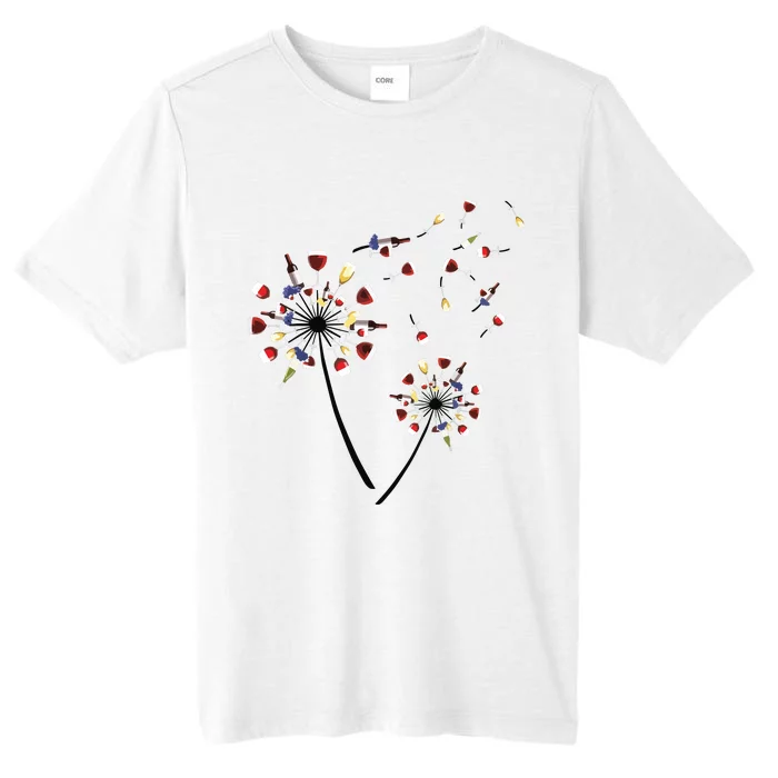 Dandelion Wine Glass Love Wine Drinking Gift Wine Lover ChromaSoft Performance T-Shirt