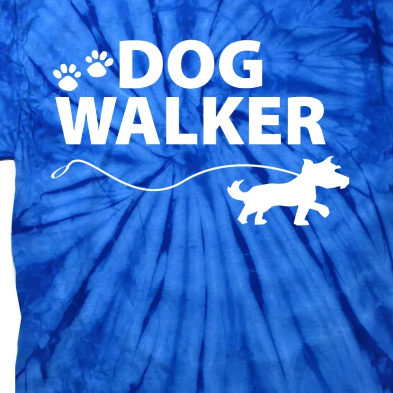 Dog Walker Gift Tie-Dye T-Shirt